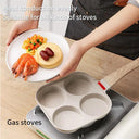 Versatile Four-Hole Non-Stick Frying Pan for Breakfast Cooking