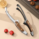 Heat Resistant 304 Stainless Steel BBQ Tongs with Wooden Grip