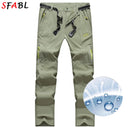 Summer Thin Quick Dry Men's Pants for Camping Hiking Trekking