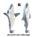 Cartoon Shark Blanket Hoodie Women Kigurumi Playsuit Cozy