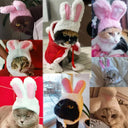 Cute Rabbit Hat for Cats and Dogs for Holiday Parties