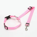 Adjustable Nylon Dog Harness & Car Seat Belt Set: Enhance Safety & Comfort  ourlum.com CWQY-11-Pink  