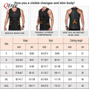 Qtree Men Waist Trainer Abdomen Reducer Shapewear Vest