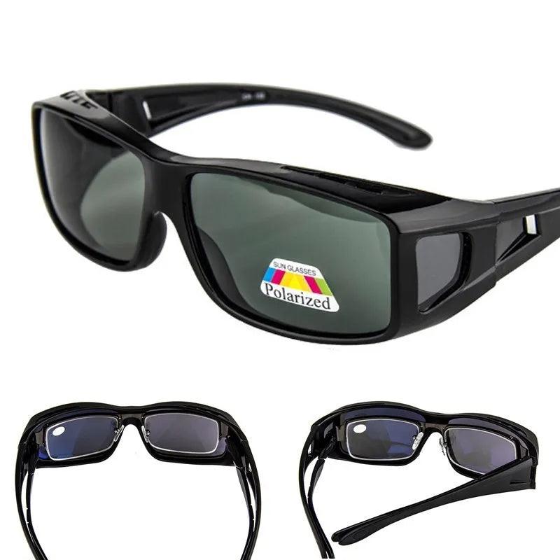 Fashionable Polarized Sunglasses for Men with Big Frames - UV400 Protection & Flexible Design