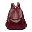 2023 Luxury Brand Women Backpack High Quality Leather Backpacks Travel Backpack Fashion School Bags for Girls mochila feminina  ourlum.com Red  