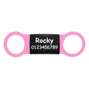 Slide-On Custom Pet Tag: Personalized ID Silent Engraved Cat Name  ourlum.com Black Pink S United State