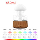 Mushroom Rain Cloud Humidifier with Colorful Night Lights and Relaxing Water Sounds  ourlum.com wood color 1 United State 