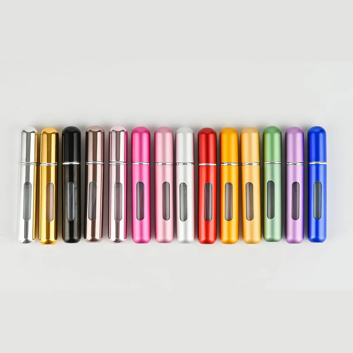 Portable Multi Color Aluminum Perfume Atomizer Bottle for Travel Essential