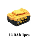 High-Capacity 20V Dewalt Lithium-Ion Batteries 6Ah 8Ah 12Ah