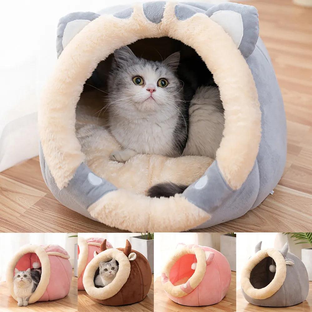 Luxurious Coral Fleece Pet Nest: Ultimate Comfort for Cats & Small Dogs  ourlum.com   