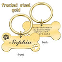 Personalized Steel Pet Name Tags for Dogs and Cats with Free Engraving  ourlum GD frosted steel 40X21MM 