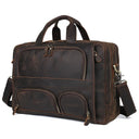 17.3 Inch Laptop Briefcase Professional Business Leather Bag Retro