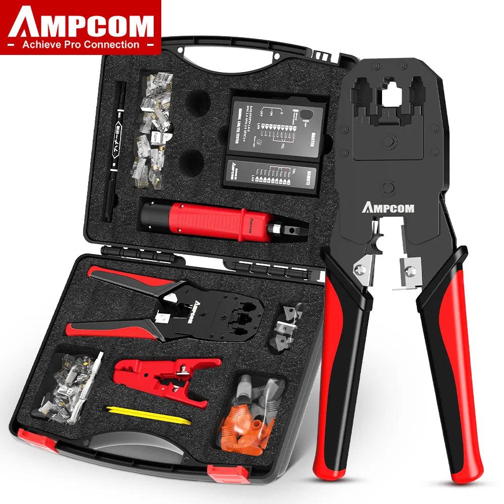 AMPCOM Network Cable Repair Kit: Professional Ethernet Tool Set  ourlum.com   