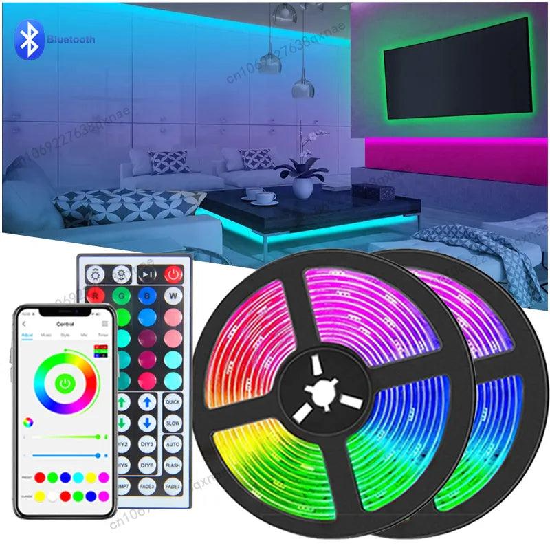 LED Room Lights: Music Sync RGB Tape, Christmas Sync Brightness with Music.  ourlum.com   