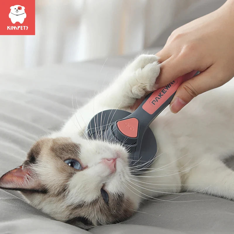 Kimpets Cat Dog Hair Remover Brush: Versatile Pet Grooming Tool & Massage Brush  ourlum.com   