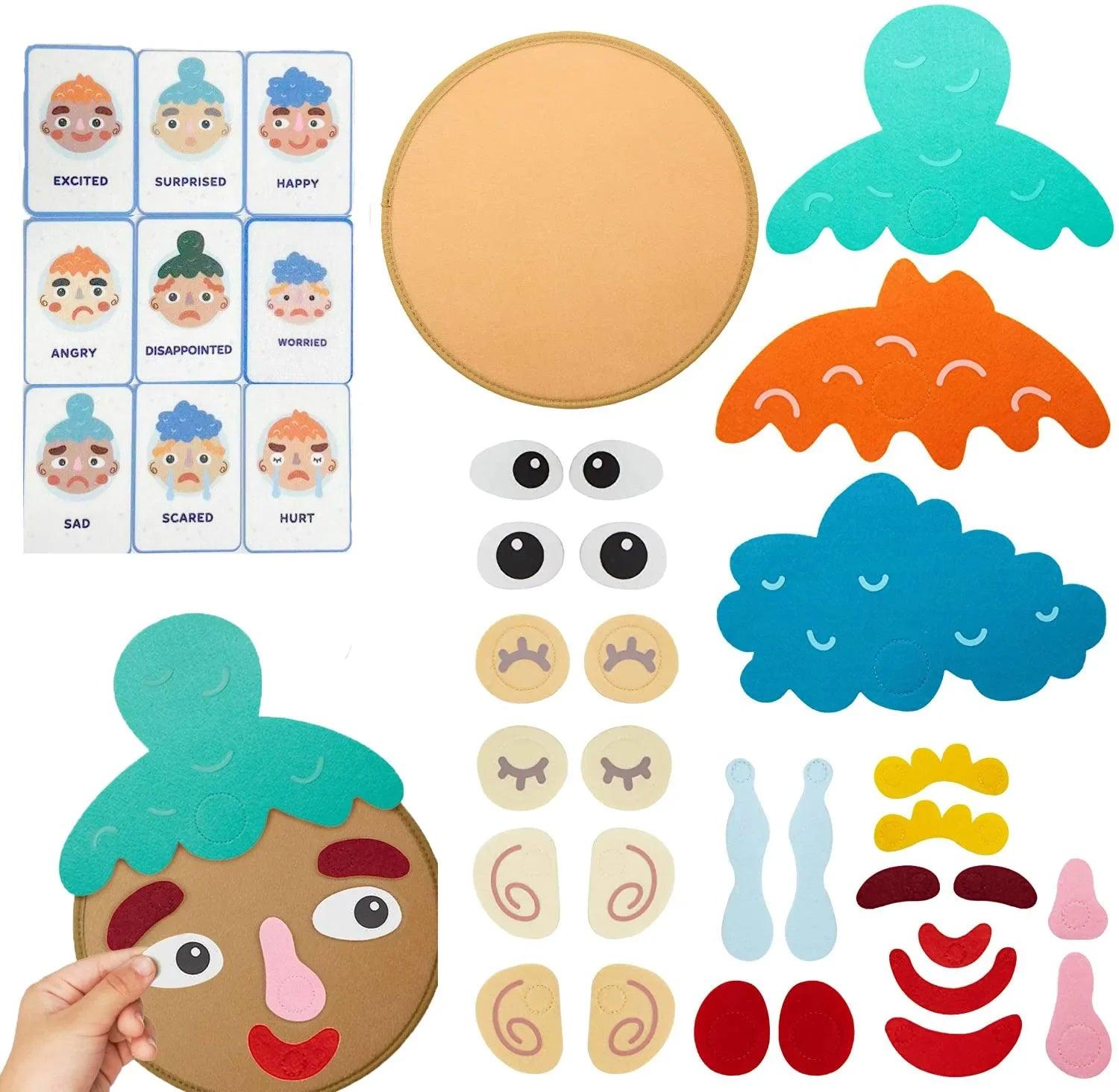 Montessori Emotion Change Facial Expression Game for Kids  ourlum.com   