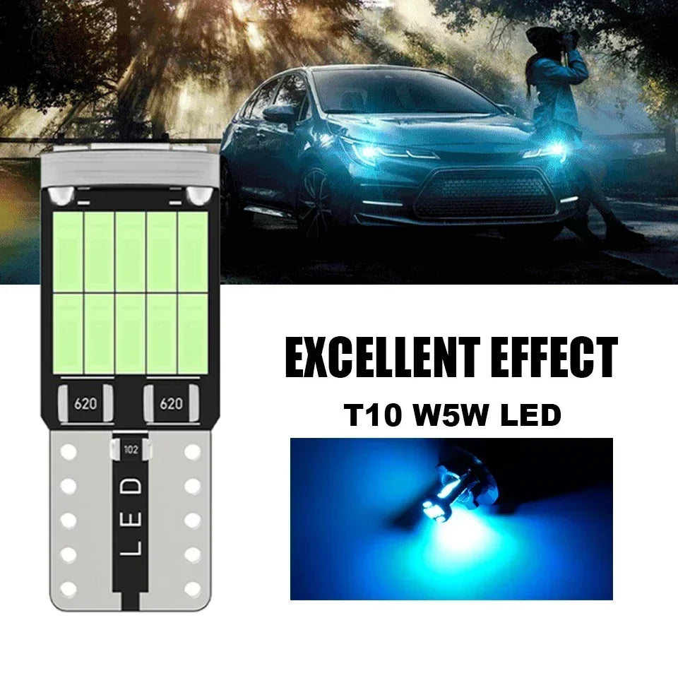 T10 W5W LED Car Light Bulb White 6000K License Plate Lamp 12V  ourlum.com   