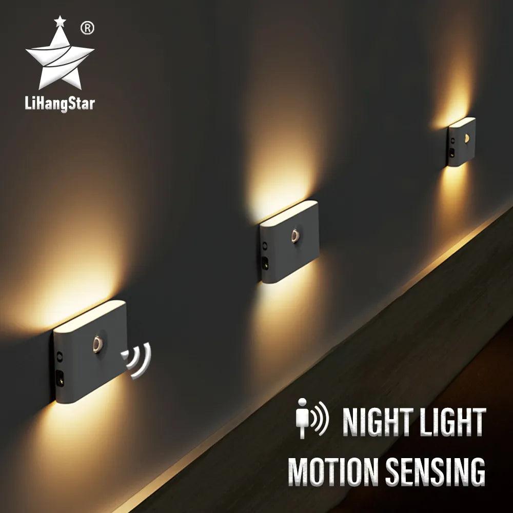 LED Induction Night Light with Motion Sensor & USB Charging  ourlum.com   