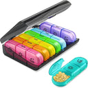 7 Days Pill Medicine Box Weekly Tablet Holder Storage Organizer Container Case Pill Box Splitters Pill Case Organizer  ourlum.com   