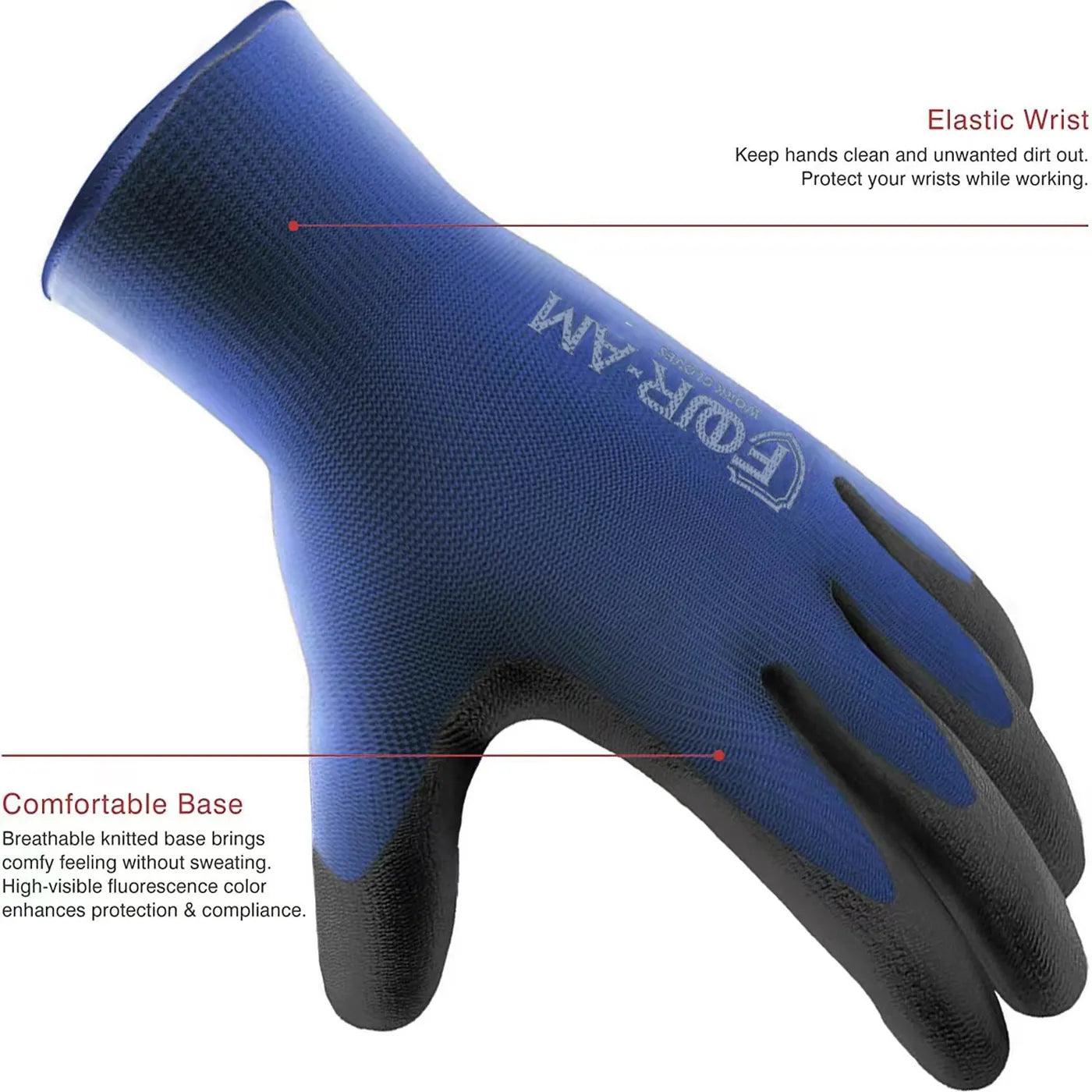 Enhanced Safety Grip Work Gloves: Superior Protection & Flexibility  ourlum.com   