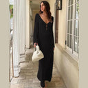 Beach Seduction: Elegant Knitwear for Maxi Dress Style