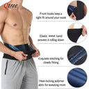 Qtree Mens Abdomen Reducer Fitness Sweat Trimmer Belt