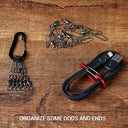 5pcs Tools Carabiner Outdoor Backpack Camping Climbing Booms Fishing Hook Keychain Lock Buckle Snap Clip