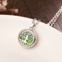 Stainless Steel Tree of Life Aromatherapy Necklace Gift for Women