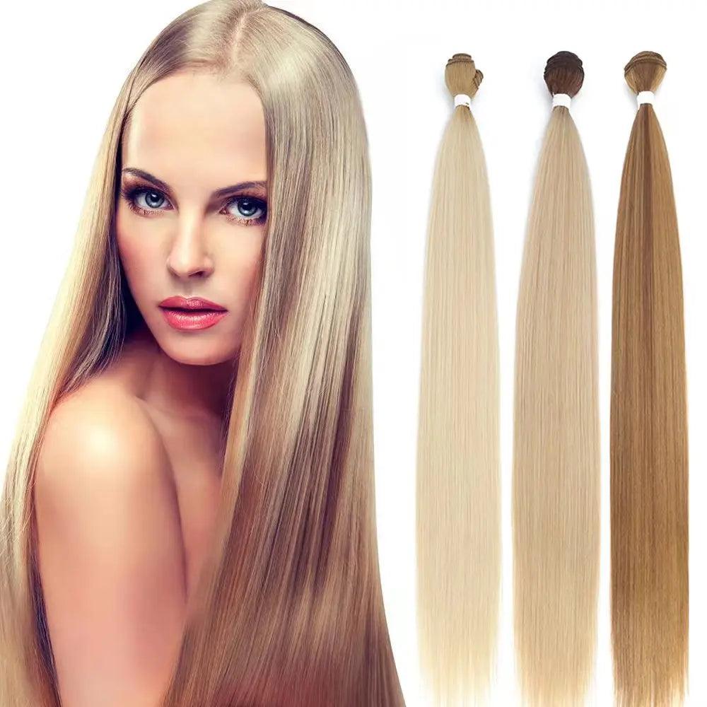 Blonde Straight Hair Bundles: Stylish Heat-Resistant Extensions for Versatile Looks