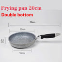 Non-Stick Durable Stone Wok Pan for Induction & Gas Cooking