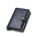 Carbon Fiber RFID Credit Card Holder Sleek Metal Wallet