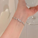 Radiant Heart Chain Bracelet Y2K Zircon Women's Jewelry