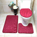 Soft Bathroom Mat Set: Absorbent Shower Rugs for Comfort