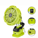 Portable Clip Fan for 18V Lithium Batteries USB Powered