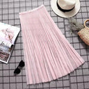 Sexy Mesh Lace Korean Fashion High Waist Beach Midi Skirt