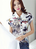 Chic Chiffon Blouse: Elegant Flying Sleeves for Spring