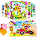 3D Cartoon Animal Foam Sticker Puzzle Game Education Toys - Kids Multi-patterns GYH  ourlum.com   