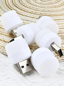 4pcs USB Night Light Eye Protection Mini Bedside Socket Night Light Emergency Light Atmosphere Light Portable Led Night Light