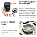 Widesea Outdoor Gas Stove Cooking Set with 1800ml Pot