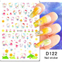 Adorable Cartoon Hello Kitty Nail Sticker Set for Nail Art