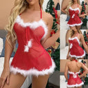 Seductive Christmas Strappy Lingerie Set for Special Occasions