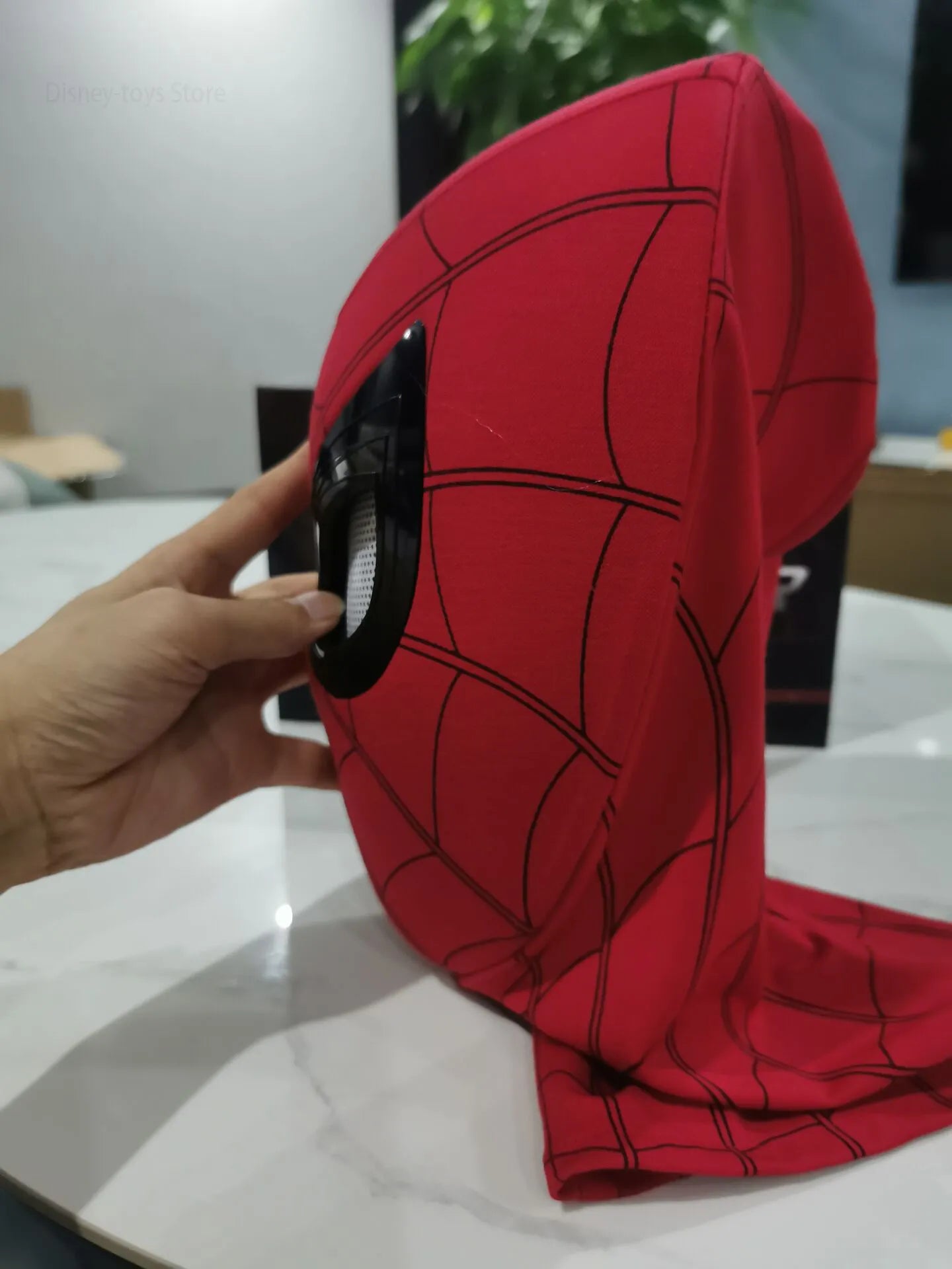 Spiderman Moving Eyes Cosplay Electronic Mask: Remote Control Elastic Toys  ourlum.com   