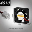 Cooling Turbo Fan: Brushless Technology for Versatile 3D Printing  ourlum.com 40mmx40mmx10mm 24V 