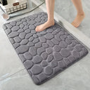 Cobblestone Design 3D Anti-Slip Bath Mat Absorbent Carpet