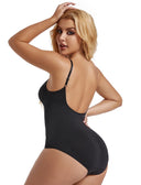 Seamless Backless Bodysuit Shapewear for Women with Open Crotch & Tummy Control