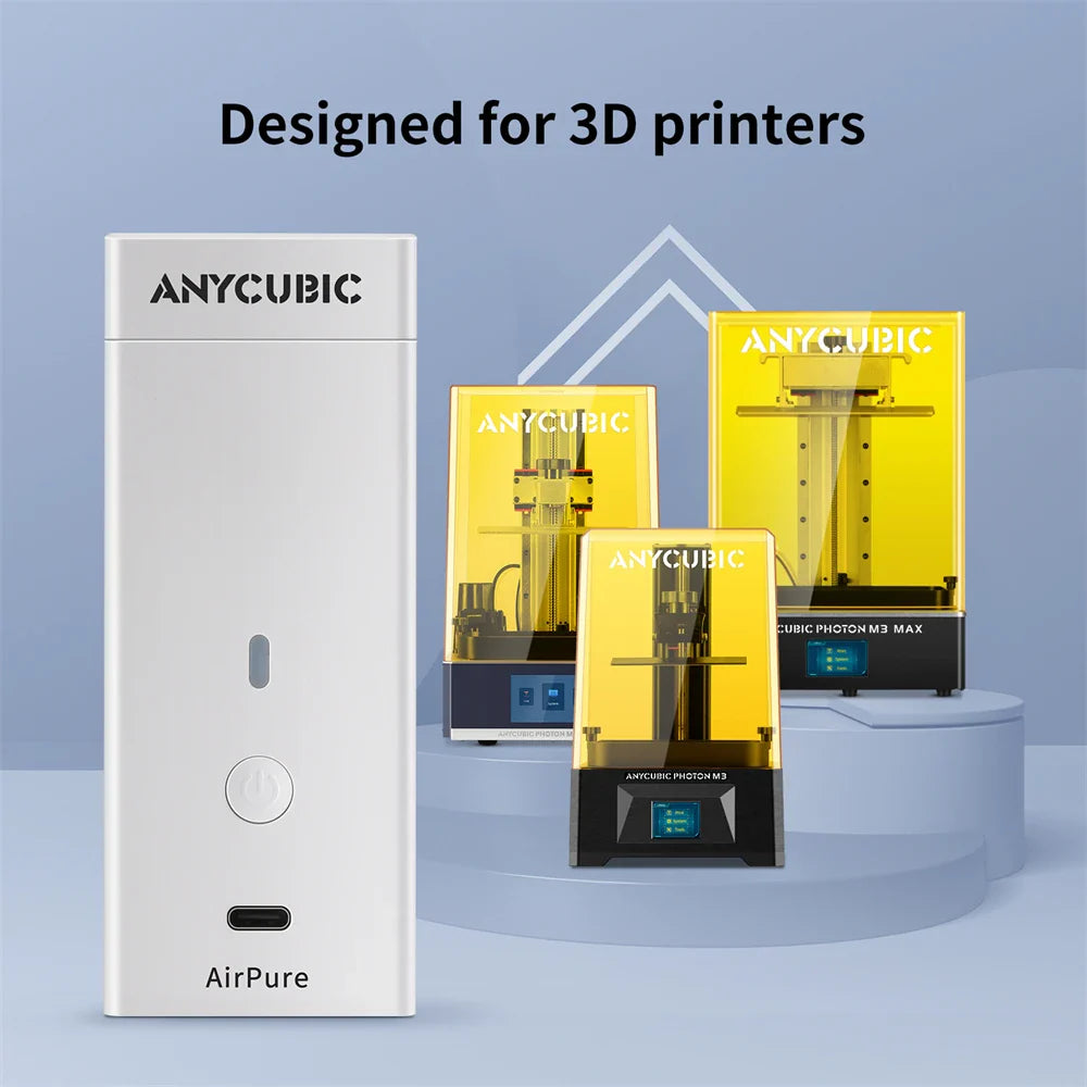 ANYCUBIC AirPure Efficient Air Purification Low Noise USB Charged  Air Filter For Resin 3D Printer For Photon Mono X 4K M3 Plus