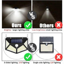 Solar-Powered LED Outdoor Wall Lights for Security Ambiance