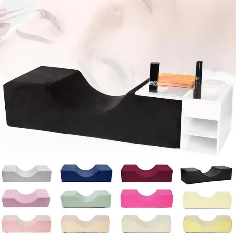 Luxury Memory Foam Lash Pillow with Neck Support for Eyelash Extensions  ourlum.com   