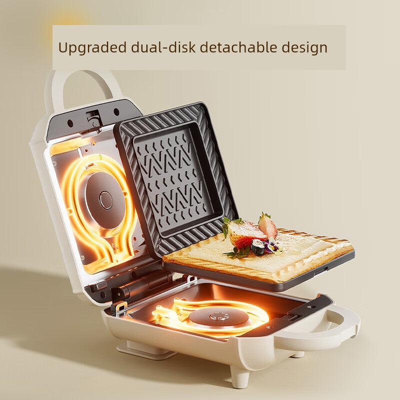 Bear Sandwich Machine For Home Internet Celebrity Light Food Machine Breakfast Machine Sandwich Multi-Function Toaster Bread Press and Bake Machine