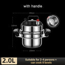 Portable Stainless Steel Pressure Cooker for Quick Cooking